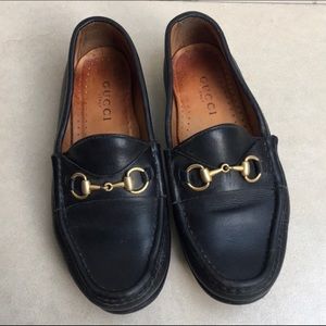 Women’s Gucci Horsebit black leather loafer